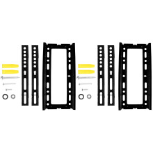 2Stk Universal TV Halterung Schwarz Mit Doppelhaken Wandarm