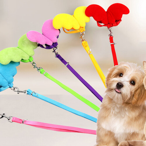 Cat Dog Leash Pink Breathable Adjustable Chest Harness for Pets 2