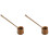 2Pcs Brown Bamboo Kitchen Ladle Tea Ceremony Water Scoop 1