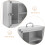 Transparent Wall Mount Medicine Organizer Metal Storage Box 5