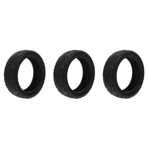 3Pcs Black Rubber Scooter Tires Honeycomb Wheel Replacement Durable 2