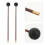 2Pièces Maillets Tambour En Bois Caoutchouc Antidérapants 5