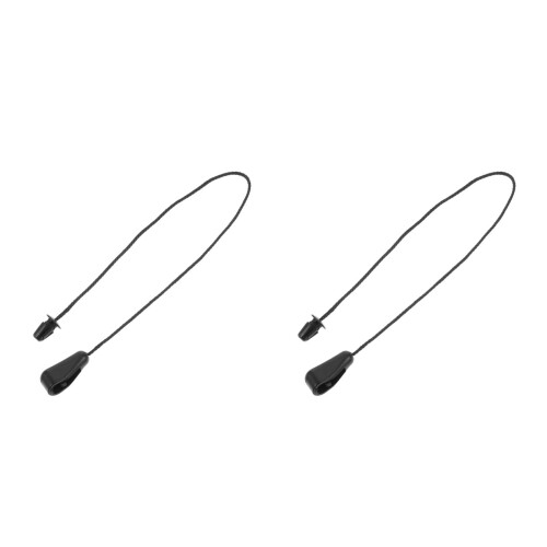 2Pcs Car Rear Parcel Shelf Strings Black Durable Trunk Storage Straps 2