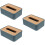 3Pcs Blue Desktop Tissue Holder Plastic Napkin Box for Home Use 6