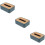 3Pcs Blue Desktop Tissue Holder Plastic Napkin Box for Home Use 8