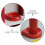 2Pcs Fire Extinguisher Storage Base Plastic Red Non-Slip Floor Holder 4