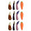 12Pcs Ceramic Spoon Fork Stand Vegetables Design Chopstick Holder 7