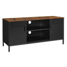 Mueble de TV soporte de televisión buffet bajo con 3 estantes ajustables para TV hasta 55