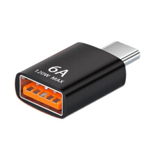 Adaptador USB-C a USB-A 3.1, 10 Gbps, metálico, portátil