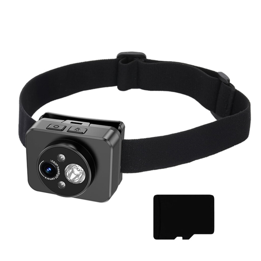 Head-Mounted 1080P Action Camera With 120 Lens & Led Light 9058772184436