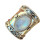 Bohemian vintage wide silver wedding ring size 7 1