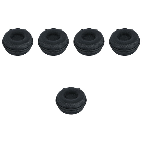 5St Compacte Opbergdoos Draagbare Zwarte Reis Etui 2