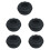 5St Compacte Opbergdoos Draagbare Zwarte Reis Etui 5