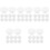 50Pcs Plastic Overflow Drain Caps White for Washbasin Sink Overflow 2