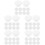 50Pcs Plastic Overflow Drain Caps White for Washbasin Sink Overflow 5