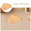2Pcs Durable Bamboo Heart Craft Base for DIY Mosaic Coaster Making 5
