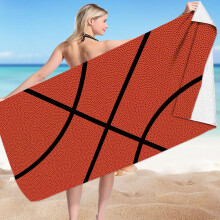 Pallokuvioinen mikrokuituinen uima-allaspyyhe 80x150 cm
