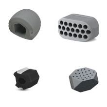 Käktränare i Silikon 4-pack Grey