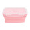 Ensemble de 4 boîtes de conservation en silicone rose 1
