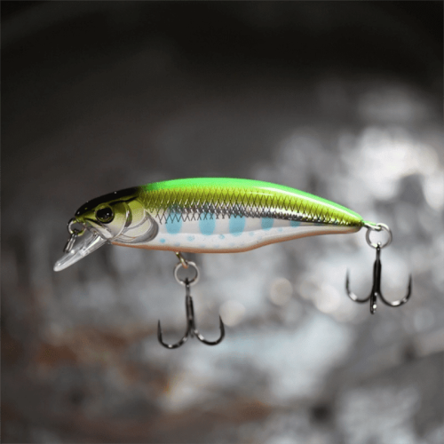 5,2 cm synkende Jerkbait Paddle Tail lokkemiddel, 2-pak