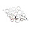 Sticker mural miroir rond 3D, acrylique, 75 x 48 cm 1