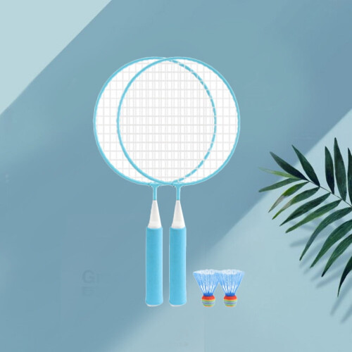 Kids Badminton Racket Set Lightweight Beginner Outdoor