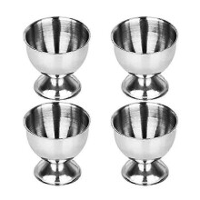 4Pcs Stainless Steel Spring Wire Tray, Boiled Egg Holder, Storage Holder, Metal Egg Cup, Spiral Spr