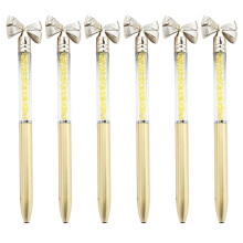 Set van 6 Bowknot balpennen – 1,0 mm punt, draaimechanisme