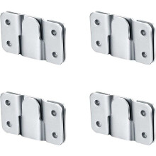 Uchwyty ścienne Z-Lock ze stali nierdzewnej 4 sztuki