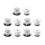 10 Pieces Metal Locking Pin Backs Useful Badge Insignia Pin Backs Replacement 1