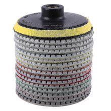 16pcs Diamond Polishing Pads Kit 4 Inch 100mm Wet/dry For Granite Stone Concrete Marble Polishing U