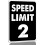 Placa de metal com limite de velocidade de 2 MPH (20x12 polegadas) 1
