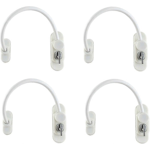 2025 Suitable 4 PCS Window Door Restrictor Child Safety Lock