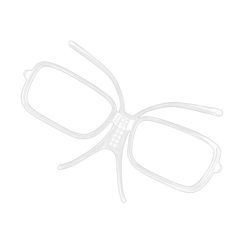 Adaptador para óculos de esqui com lentes de grau – PP transparente