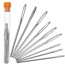 9Pcs Big Eye Metal Needles Cross Stitch Knitting Crochet Set Sewing Needle Set Embroidery Thread Sewing Needle Access