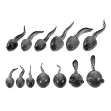 Mini Animals Resin Tadpole Figurines Accessory For Aquarium Owners DIY Moss Garden 3.20X0.90X0.90CM Decoration 13Pcs