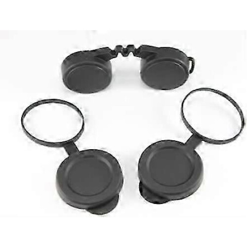 10x42 Rubber Lens Caps for Binoculars + Rainguard,Objective Optics Protection Covers