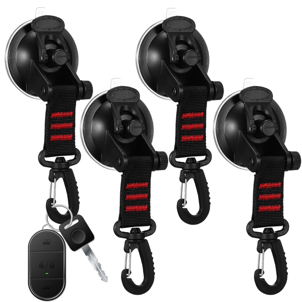 Heavy Duty Rotating Suction Cup Hooks - 4 Pack 9058772255822