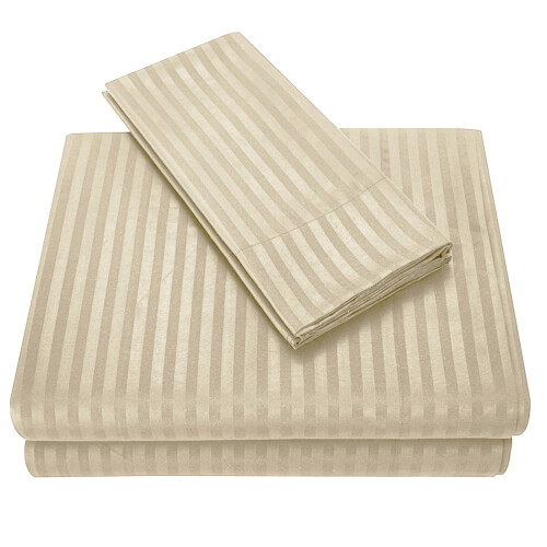 Ensemble de draps en coton 3 pièces pour lit simple