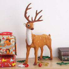 Set di decorazioni con renne di peluche da 7,9 pollici