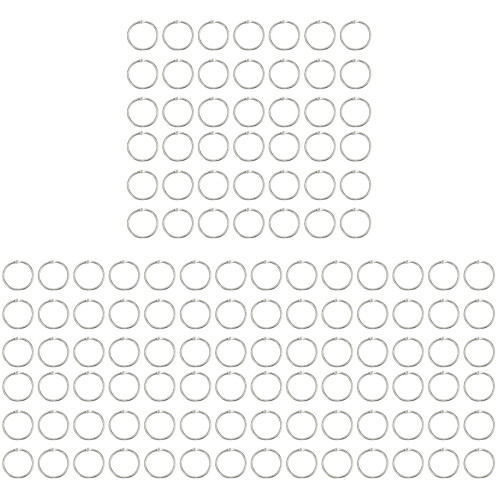 300Pcs Silver Opening Connective Hoops Metal DIY Accessories 1