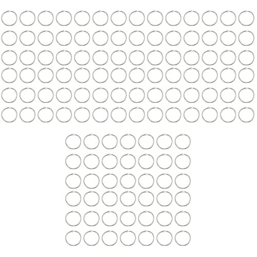 300Pcs Silver Opening Connective Hoops Metal DIY Accessories 2
