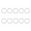 300Pcs Silver Opening Connective Hoops Metal DIY Accessories 11