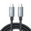 Cabo USB4 Type-C 40Gbps 240W 8K 60Hz trançado 1