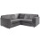 Furniture 786 Hannah Jumbo Cord Full Back 2c2 Corner Sofa Grey 2