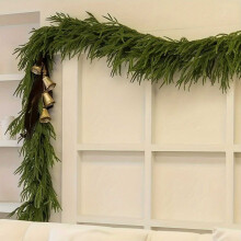 Guirlande artificielle Norfolk, branches vertes fourchues de 180 cm