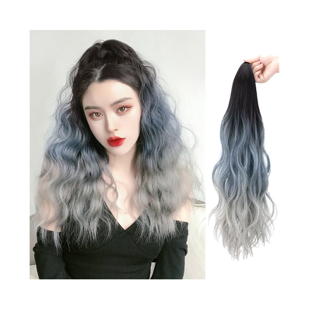 Synthetic Ponytail Hair Extension 18-inch Curly Wavy