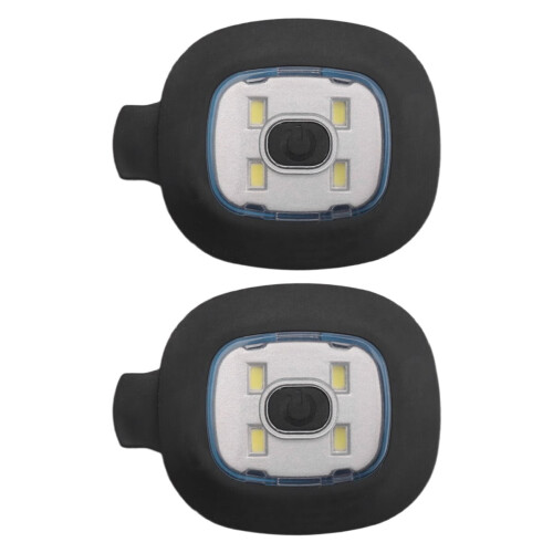 Confezione da 2 luci a LED ricaricabili tramite USB per cappello