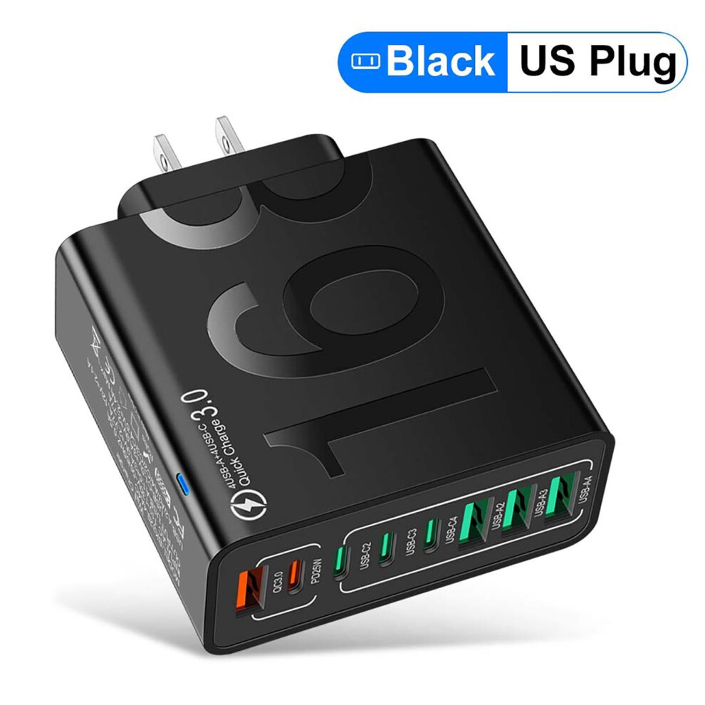 8-Port Usb Fast Charging Hub: 4 Usb-C + 4 Usb-A 9058772199553