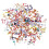 Πολύχρωμες καρφίτσες για Scrapbooking 200 τεμάχια 5,5x11 χιλ. 1